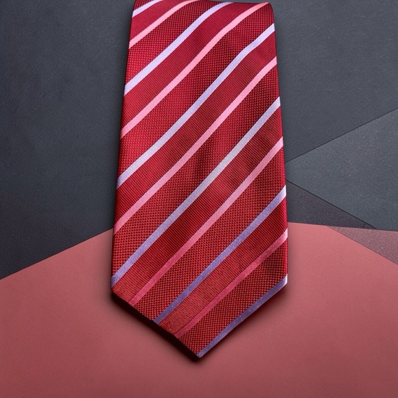 Paul Smith Other - Vintage Paul Smith Silk Necktie Red Striped Classic Office